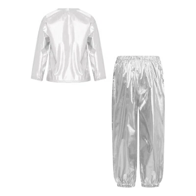 Kids Shirt With Pants Casual Outfit Youth Top And Ttousers Long Sleeve Hip Hop - Image 1 of 4