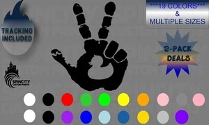 JEEP Duck Peace Sign Window Decal Graphic Mirror Bumper Laptop Wave Sticker - Picture 1 of 11
