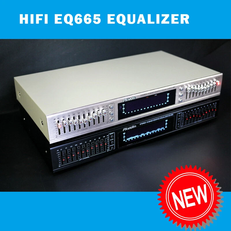 Hifi EQ665 Equalizer EQ Balanced Mixer Double 10 Segment Stereo Tone Preamp - Image 1 of 4