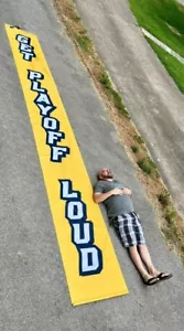 HUGE Nashville Predators Arena Banner 19.5' Long GET PLAYOFF LOUD NHL Preds - Picture 1 of 10