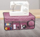 crelando Nähmaschinen Anti-Rutsch-Nähmatte Beere mit 4 Reißverschlussfächer Neu