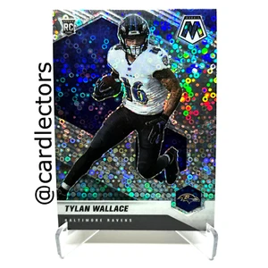 2021 Panini Mosaic TYLAN WALLACE #326 RC No Huddle Silver Disco PRIZM SP RAVENS - Bild 1 von 2