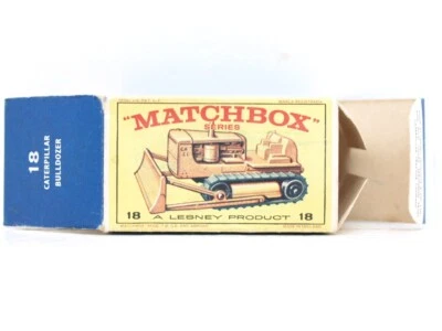 Matchbox Regular Wheels Mb.18 Caterpillar Bulldozer,empty box. - Image 1 of 4