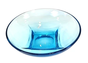 Vintage Hazel Atlas Capri Colony Blue Glass Bowl 6” Clean And Ready To Party! - Picture 1 of 6