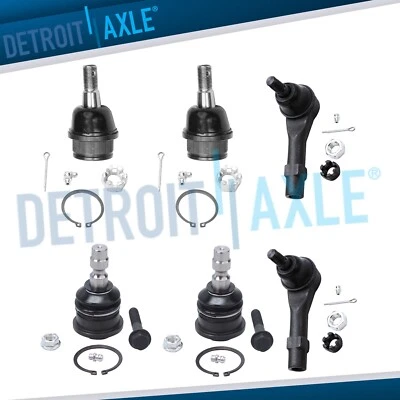 Front Upper Lower Ball Joints Outer Tie Rod for Ford Ranger Mazda B2300 B3000 - Image 1 of 4