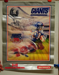 NY GIANTS EXPERIENCE 9/26-27 1992 WFAN GOODYEAR AM EXPRESS 3 18X24 POSTERS - Picture 1 of 1