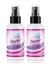 Lot of 2 Flushie Pre-Toilet Spray for Poop 4oz Size Toiletries Bathroom Lavender - Picture 1 of 5