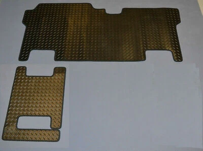 Alfombrillas traseras de goma Transit Custom doble cabina 3 mm - resistente - 2013 - 2024 Foto 1 de 3