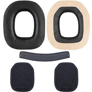 Ersatz-Ohrpolster und Stirnbandkissen für Astro A50 Gaming-Headset - LEDER NEU - Picture 1 of 4
