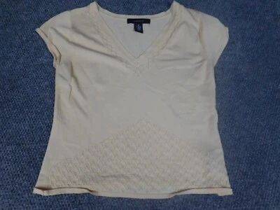 Jones Wear Womens Blouse Medium yellow stretch pullover - Image 1 of 4