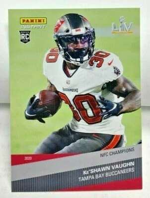 Ke'Shawn Vaughn 2020 Panini Instant NFC Champions Super Bowl LIV RC #216 SP /361 - Image 1 of 2