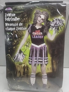 Zombie Fear Leader Cheerleader Scary Halloween Costume Girls Small 2-8 New 5☆ 👀 - Picture 1 of 6
