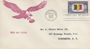 914 5c BELGIUM - Eagle r/s cachet - Picture 1 of 1