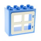 1x LEGO Duplo Window Frame Small 2x4x3 Light Blue Door 1x4x3 White 90265 61649