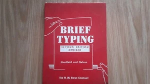 Brief Typing Second Edition Revised by Hossfield and Nelson H. M. Rowe Company - Picture 1 of 4