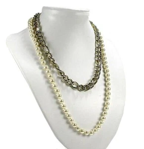 DOLCE & GABBANA D&G DJ0664 Perlen Damen Halskette Kette Edelstahl Jewels NEU - Bild 1 von 3