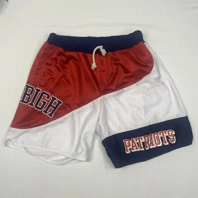 Denbigh Patriots XL Pantalones Cortos Believe In Yourself Etiqueta Rojo Blanco Azul Foto 1 de 4