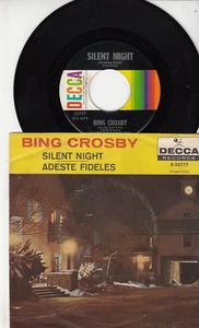 BING CROSBY - SILENT NIGHT/ADESTE FIDELES - ORIGINAL DECCA 45 WPS - GREAT SHAPE - Picture 1 of 2
