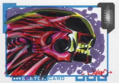 Aliens vs Predator Requiem AVP Inkworks 2007 Sketch S.RN Rafael Navarro #086/300 - Image 1 of 4