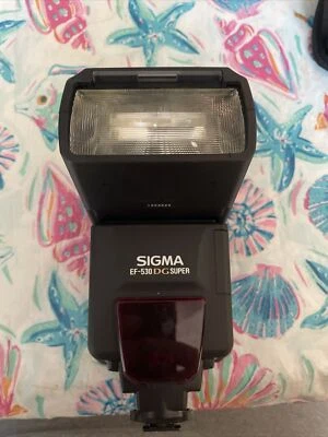 Sigma EF-530 DG Super SO-ADI Shoe Mount Flash for SONY Konica Minolta Untested - Image 1 of 4