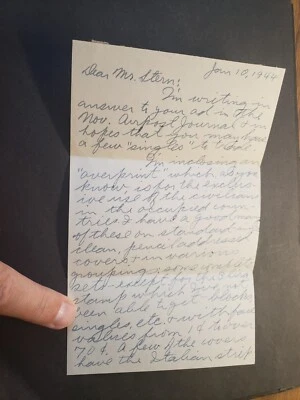 APO 525 NAPLES, ITALY 1944 Censored WWII Army Cover 415 FIGHTER Sqdn w/ letter - Image 1 of 3