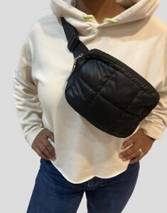 Everywhere Belt Bag Strap Brand New Black Quilted Crossbody Fanny Pack
