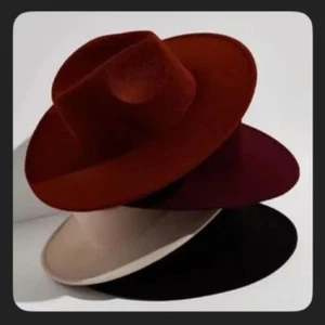 Free People | Western Hat | Wool Blend | Burgundy | BRAND NEW - Picture 1 of 6