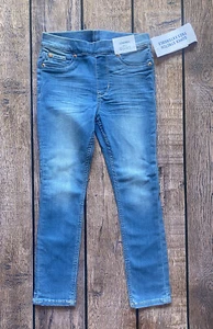 Girl’s Size 4-5 Years H&M Light Wash Elastic Waist Super Stretch Denim Leggings - Picture 1 of 2