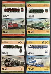 Nevis 1984 Sc# 219-222 Set of 4 Se-Tenant Specimen MNH Train Locomotive Railway - Picture 1 of 2