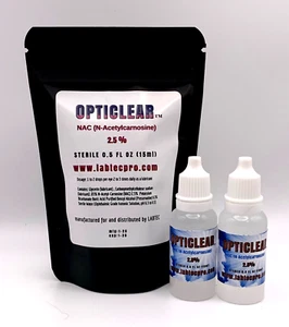 Cataract Eye Drops with 2.5% NAC, N-Acetylcarnosine 15ml Vial 2 pack! - Picture 1 of 3