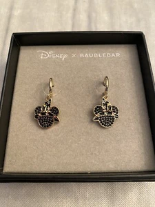 Disney x Baublebar Halloween Minnie Mouse with Witch Hats & Stars Earrings/NIB - Picture 1 of 7