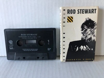 Rod Stewart DOWNTOWN TRAIN 1989 Warner Brothers Cassette SINGLE - Image 1 of 4