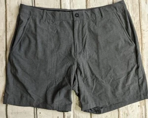 Pantalones Cortos Puma Frente Plano~Hombre 38~Gris 10" Entrepierna Golf Informales - Imagen 1 de 5