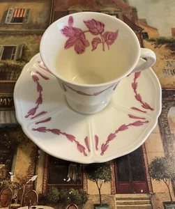 WEDGWOOD WILLIAMSBURG HUSK DEMITASSE ESPRESSO TEACUP & SAUCER SET - Picture 1 of 4