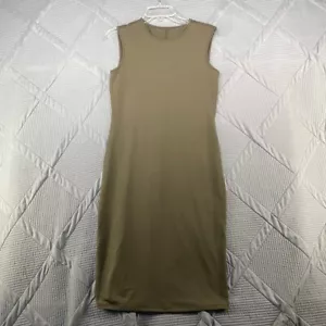 Women's Fitted Tank Dress - A New Day - Olive Green - Size Small - Picture 1 of 8