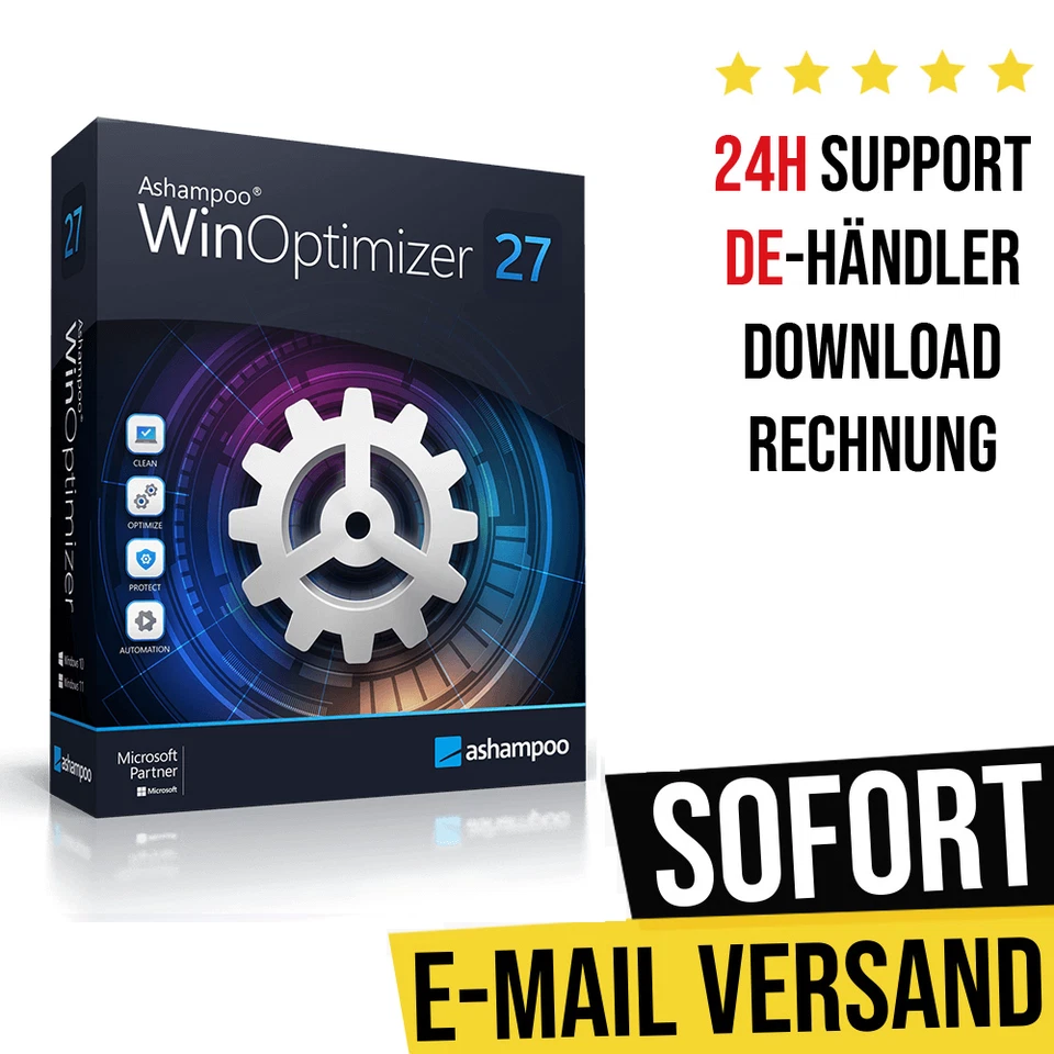 Ashampoo WinOptimizer 27 | Dauerhaft gültig |  Sofort-Download | Vollversion - Bild 1 von 1