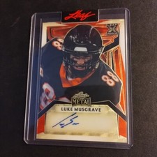 #1/1 Luke Musgrave Red Gold Super Rookie Proof Auto 2023 Leaf Metal Packers OSU