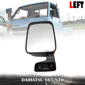 Left LH Side Door Mirror Black For Daihatsu Hijet S65 S70 S75 1981-1990 Premium - Picture 1 of 6