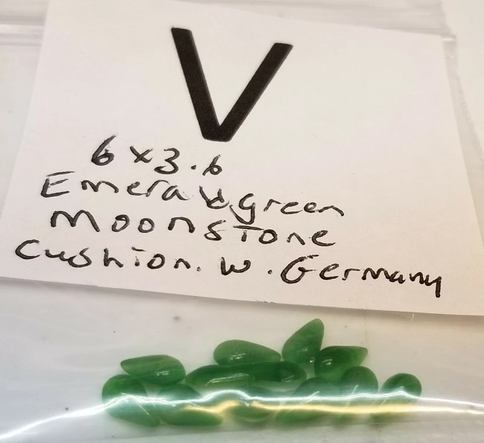 Vtg Pear Rhinestone 6x3.6mm & 6x4mm Faceted PB Jewelry Repair Czech Germany 6003 - Image 1 of 1