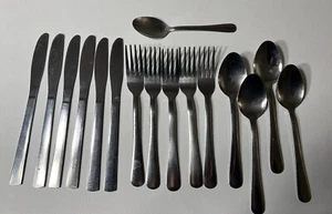 Gibson Flatware Miscellaneous Lot 6 Knives 5 Forks 5Spoons Mixed Patterns & Size - Picture 1 of 8