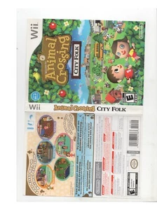 Animal Crossing City Folk Nintendo Wii ARTWORK ONLY Authentic NO TRACKING - Picture 1 of 1