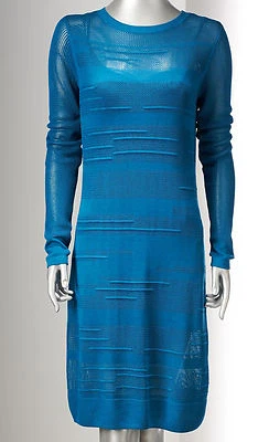 Vera Wang Sweater Dress Long Sleeve Knee Length Rayon NWT - Imagem 1 de 3