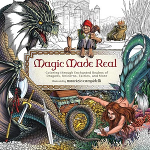 Magic Made Real: Coloring through Enchanted Realms, Paperback Coloring Book - Picture 1 of 13