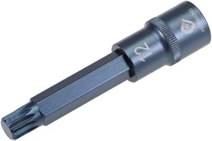 1/2" Drive X M12 (12Mm) Triple Square Spline Bit Socket, S2 Steel Bits, CR-V Soc - Picture 1 of 12