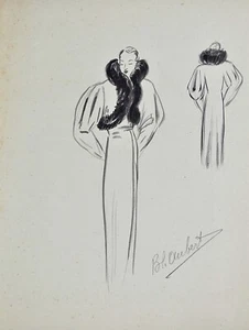 Taller Vionnet - Dibujo Original - Lápiz - Piel 544 - Picture 1 of 2