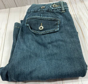 Banana Republic Stretch Denim Bootcut Jeans Women's Size 6 Button Back Pockets - Picture 1 of 10