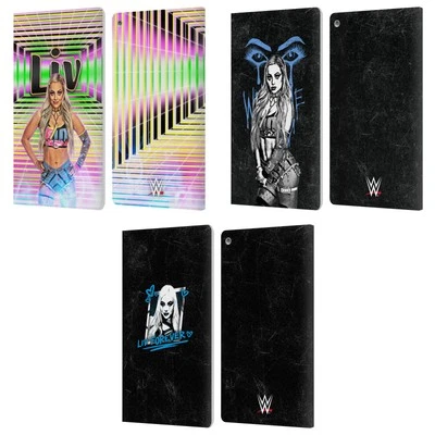 OFFICIAL WWE LIV MORGAN LEATHER BOOK WALLET CASE COVER FOR AMAZON FIRE - Image 1 of 4