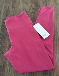 NWT Lululemon Size 12 Wunder Train HR Tight 28” *Pockets RBCO Raspberry Pink - Picture 1 of 3