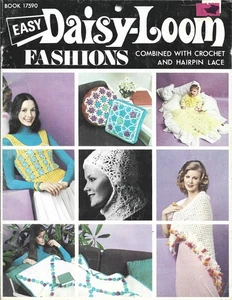 Daisy-Loom Fashions Combined with Crochet and Hairpin Lace Instruction Booklet - Bild 1 von 5