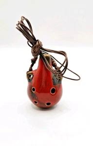 Ceramica Ocarina rossa 6 fori - Foto 1 di 4